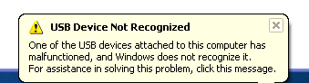 無法識別的USB設(shè)備